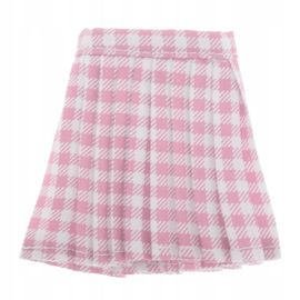 Mini-Jupe Pour Poupée Bjd 1/6, Tenue De Soirée Lolita, Motif Écossais Rose