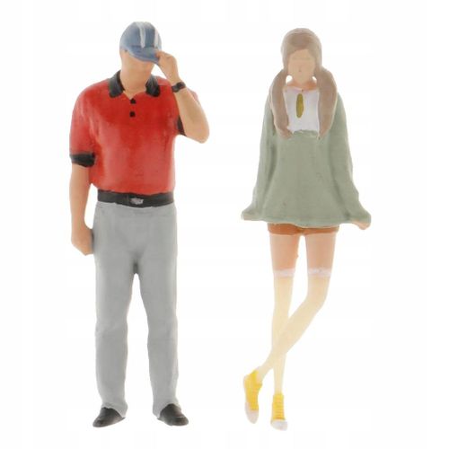 Lot De 2 Mini Personnages À L'échelle 1:64, Pour Construction De Rue, Décor, Table, Pour Enfants, Diy
