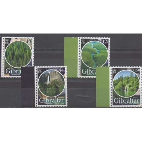 Gibraltar Timbres Europa 2011 Année De La Forêt