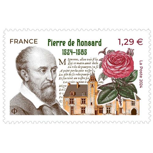 France 2024, Très Beau Timbre Neuf** Luxe Yvert 5804, 500 Ans De La Naissance De Pierre De Ronsard, « Prince Des Poètes Et Poète Des Princes ».
