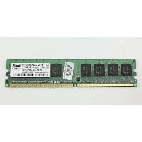 Lot de 4 barettes RAM DDR2 (1x Kingston 1GB + 2x Transcend 2GB + ProMOS 512MB)