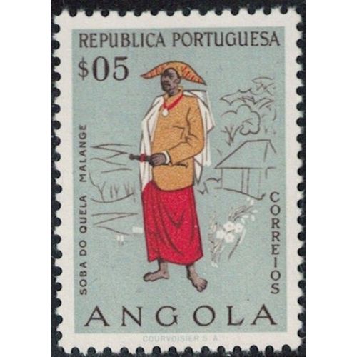 Angola 1957 Personnage Soba Do Quela Malange Y&T Ao 390 Su
