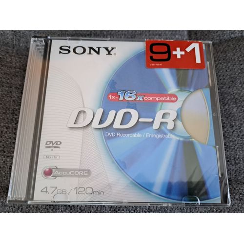 10 DVD-R Recordable/Enregistrable SONY