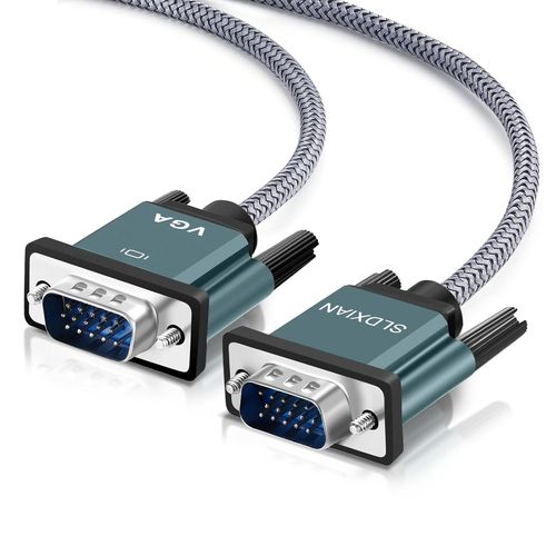 Câble Vga Vers Vga, 15 Broches Vga Mâle Vers Vga Mâle Full Hd 1080P Pour Moniteur, Projecteur, Ordinateur Portable, Tv (2M)[PCOM4283084]