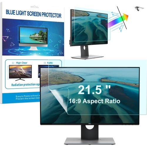 Protection D'Écran Premium Pour Ordinateur/Moniteur 21.5 Pouce 16:9, Hd Anti-Lumière Bleu Filtre De Protection, Anti-Reflet Film Mat Protector Pour Moniteur 21.5"" 16:9 (476 * 268Mm[PCOM4281509]