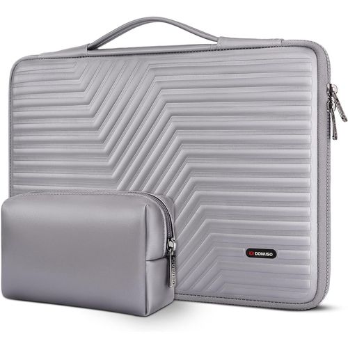 17 Pouces Housse Pour Ordinateur Portable Avec Protection Poignée Etui De Eva Étanche Antichoc Pour 17.3"" Msi Gs73Vr Stealth Pro/Ideapad 320 321/Hp Envy 17/Lg Gram 17"",Argent[PCOM4286412]