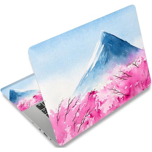 Autocollant En Vinyle Réutilisable Pour Ordinateurs Portables 12,1-15,6"",Décoratif,Résistant À L'Eau Et Aux Rayures,Pour 13,3"" 14"" 15"" Pc Portable Et Netbook (005 Fujiyama Fleurs D[PCOM4284592]