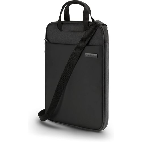 Housse De Rangement Verticale Éco-Responsable Pour Ordinateur Portable 12"", Pochette De Transport Avec Fermeture Éclair Et Bandoulière Réglable Amovible, Revêtement Imperméable[PCOM4285658]