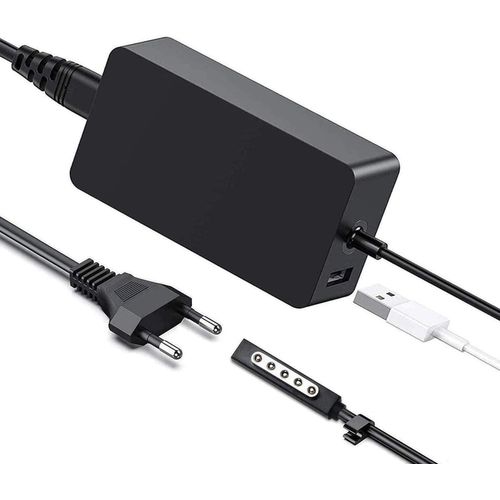 Chargeur Surface Pro 2,48W 12V 3.6A Adaptateur D'Alimentation Pour Microsoft Surface Rt/2,Surface Pro 1/Surface Pro 2 1536 Avec Port De Usb Et Un Cordon D'Extension D'Alimentation[PCOM4286484]