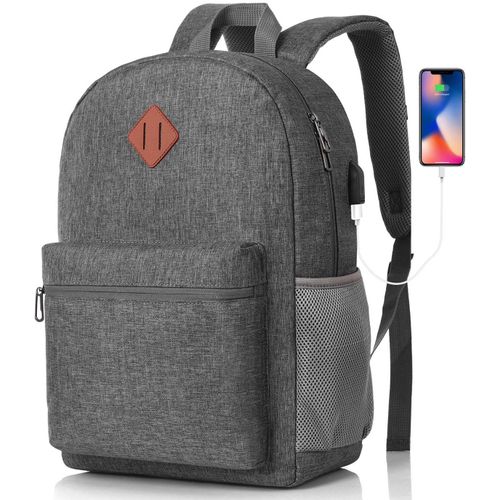 Sac À Dos D'École Sac À Dos Pour Ordinateur Portable 17,3 Pouces