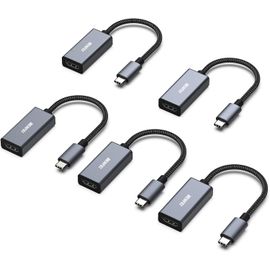 Lot De 5 Adaptateurs Usb C Vers Hdmi, Adaptateur Usb Type-C Vers Hdmi [Compatible Thunderbolt 3/4] Avec Iphone 15 Pro/Max, Macbook Pro/Air 2023, Ipad Pro, Imac, S23, Xps 17, Surfac[PCOM4286121]