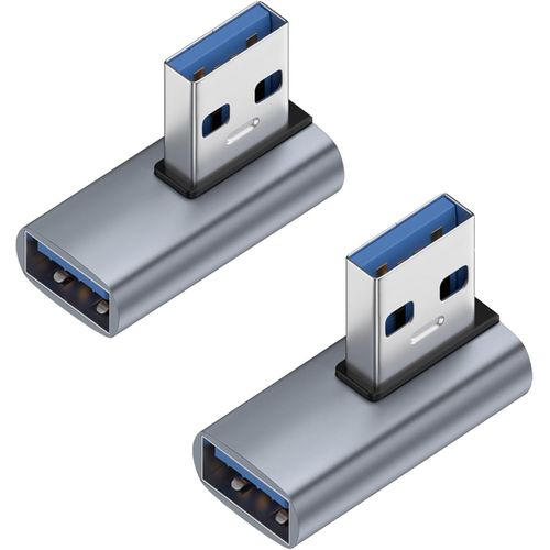 2 Pièces Adaptateur Usb 3.1 90 Degrés, Adaptateurs Otg D'Angle Usb, 90 Degrés À Angle Droit Mâle À Femelle Adaptateur, Usb Coupleur Pour Pc, Ordinateur Portable, Téléviseur Et Plus[PCOM4287084]