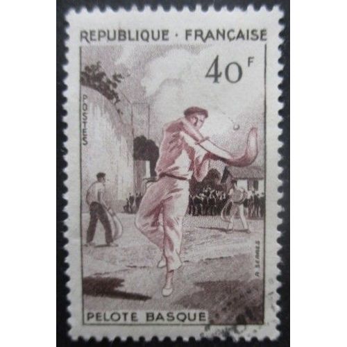 France N°1073 Pelote Basque Oblitéré