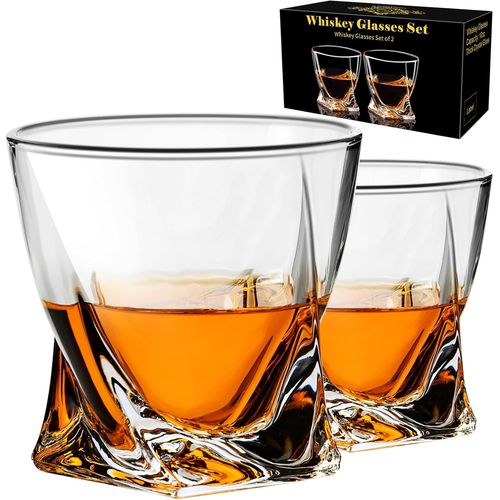 Shiba-Paracity Lot De 2 Verres À Whisky À L'ancienne Pour Bourbon, Scotch, Liqueur, Vodka - Cadeaux Pour Homme, Mari, Petit Ami[611]