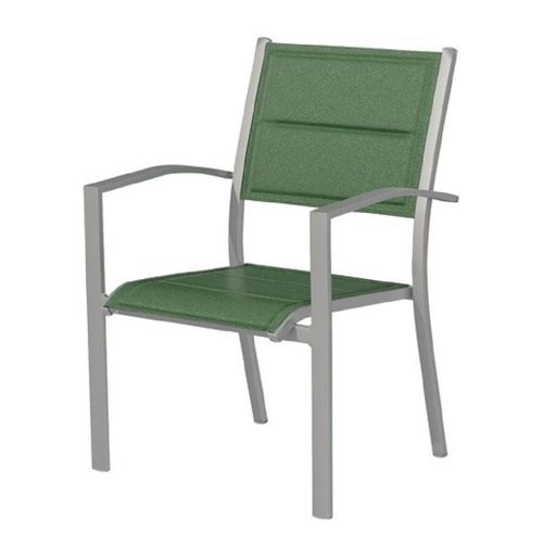 Fauteuil De Jardin En Aluminium Empilable Vert Canberra Hyba