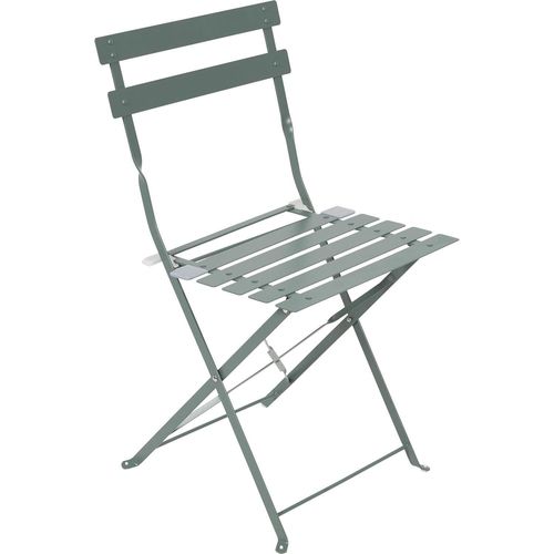 Chaise De Balcon Pliante Bistrot En Acier Vert Hyba