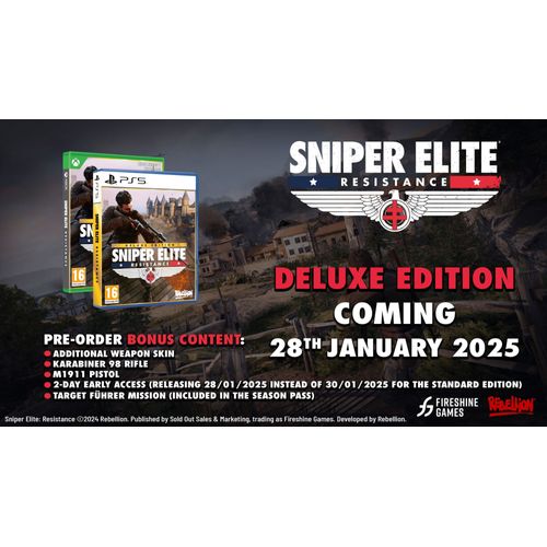 Sniper Elite Resistance Deluxe Edition Xbox Series X / Xbox One