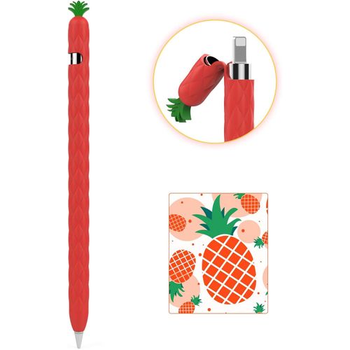 Shiba-Ahastyle Fruits Design Coque Pour Apple Pencil 1ère Génération, Silicone Souple Case Cover Accessoires Protection Apple Penc[1