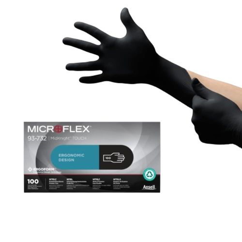 Shiba-Microflex 93-732, Gants En Nitrile Multi-Usages, Gants Jetables Pour Manipulations Précises, Gants De Travail Mécaniques, Ga[2