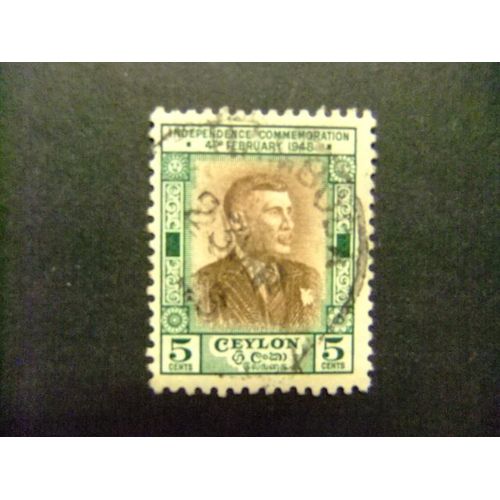 40 Ceylan Ceylon Sri Lanka (Ceylon) 1949 / Senanayake / Yvert 275 Fu