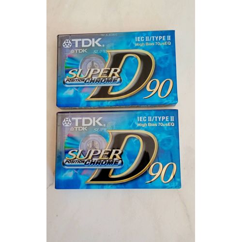 Lot 2 cassettes TDK Super D90
