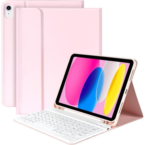 Shiba-Coque Clavier Pour Ipad 10/11ème Génération (10.9 Pouces 2022/11 Pouces A16 2025), Étui Clavier Bluetooth Sans Fil Pour Ipad[1