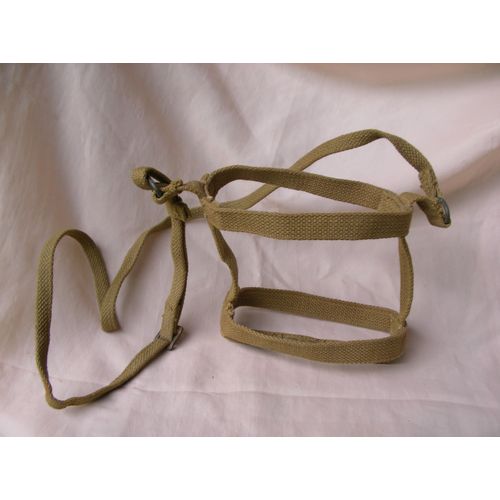 Ww2 Angleterre Brelage De Gourde Anglaise Militaire D'Infirmier Datée De 1943 Et Broad Arrow /I\