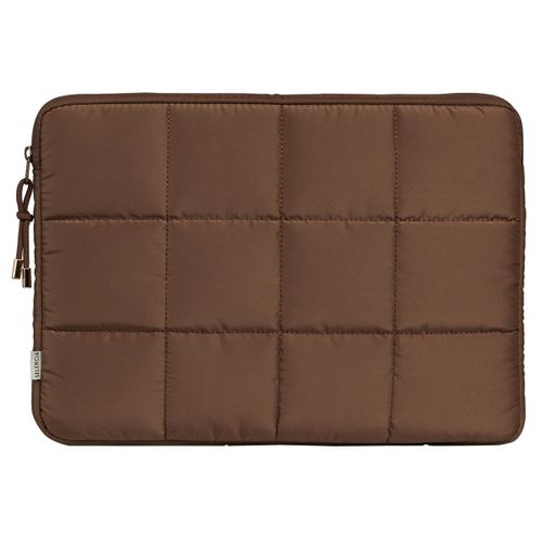 Selencia Pochette ordinateur Puffy 15-16 pouces Mocha Brown