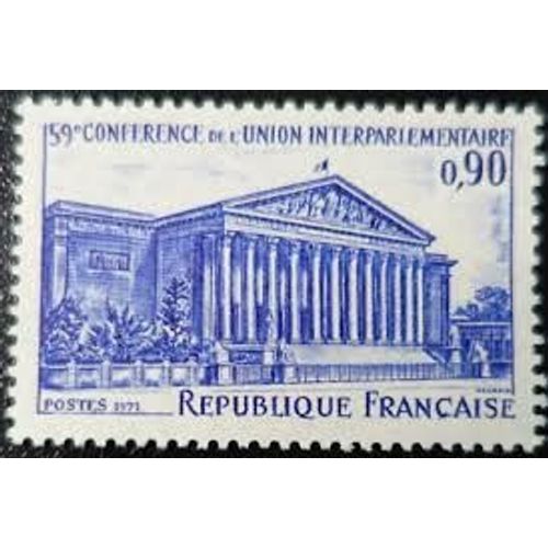 59ème Conférence De L'Union Interparlementaire : Assemblée Nationale À Paris Année 1971 N° 1688 Yvert Et Tellier Luxe