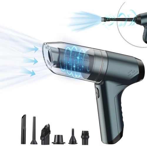 Aspirateur À Main Sans Fil, 19 Kpa, Aspirateur De Voiture, 3 En 1, Nettoyage Du Clavier, 95 000 Tr/Min, Souffleur À Air Comprimé, Aspirateur De Table, Souffleur De Poussière Haute Performance