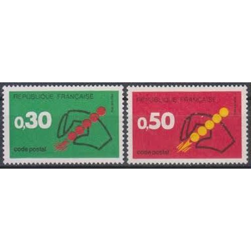 Code Postal La Paire Année 1972 N° 1719 1720 Yvert Et Tellier Luxe