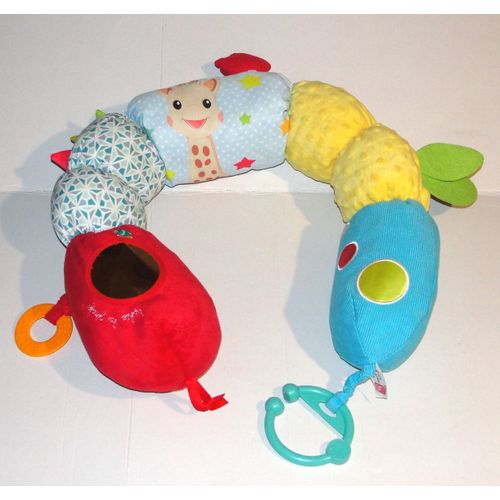 boudin coussin traversin d'éveil sophie la girafe peluche activités doudou vulli