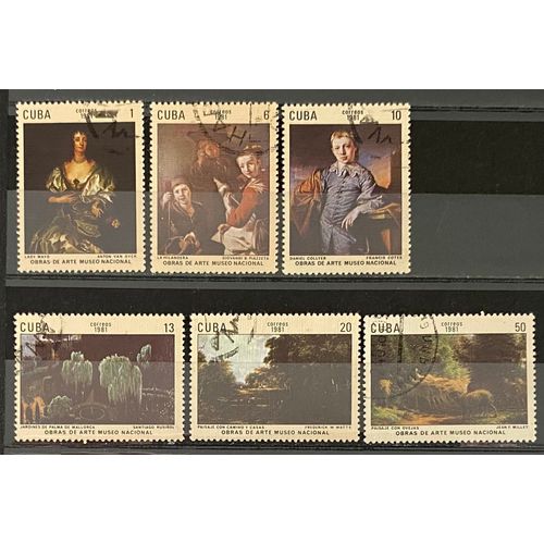 Lot De 6 Timbres Oblitérés Cuba 1981