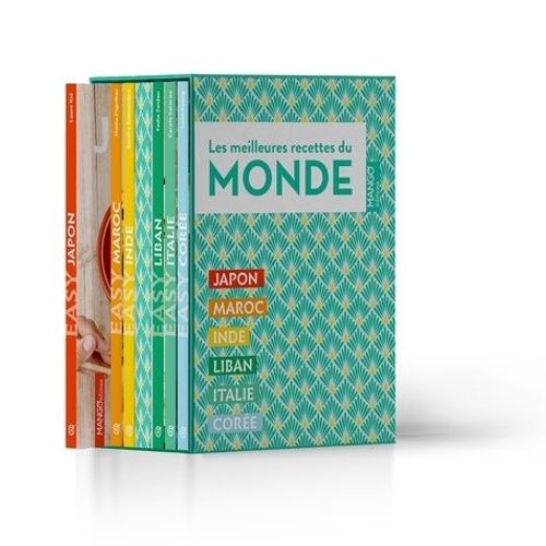 Les Meilleures Recettes Du Monde - Coffret En 6 Volumes : Japon - Maroc - Inde - Italie - Liban - Corée