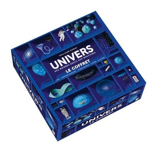 Coffret Univers, Des Mondes Grecs Aux Multivers - Avec 1 Livre, 1 Passeport Pour Mars, 6 Cartes Phospho, 1 Poster Géant , 21 Stickers