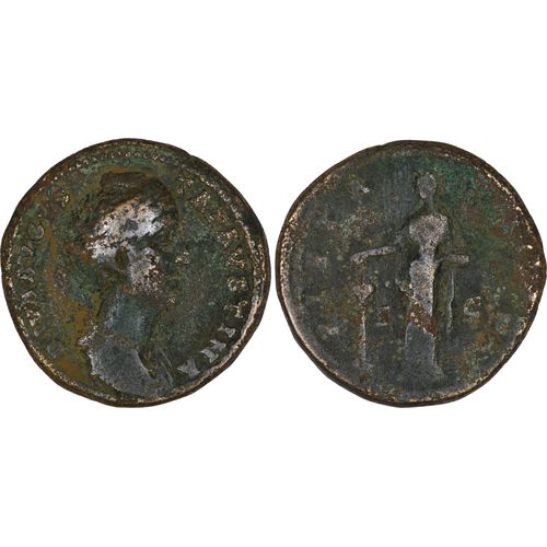 Rome - Sesterce - Faustine Mere - 141 Ad - Diva Avgvsta Favstina - Pietas - 27.26 G. - Ric.1146a - 25-192
