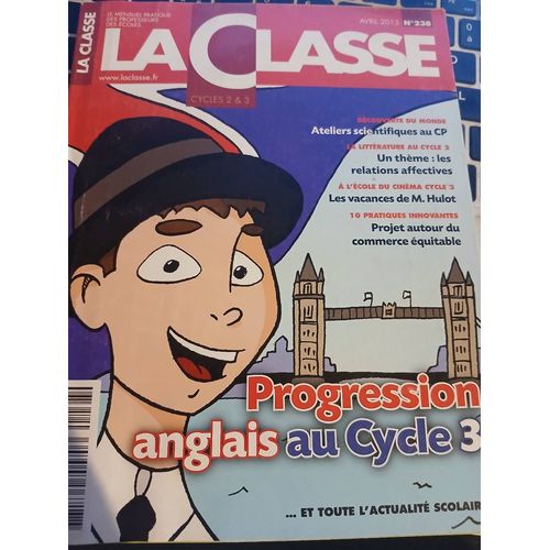 La Classe 238 Progression Anglais Au Cycle 3