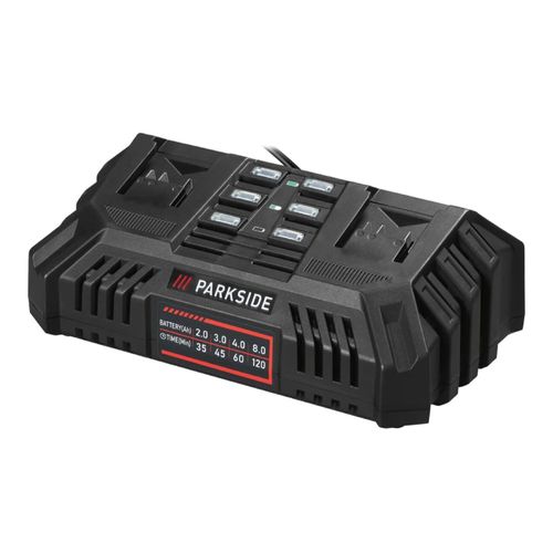 Parkside Chargeur double batterie 20V PDSLG 20 B1 2x4.5A