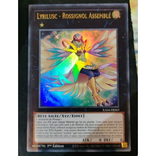 Yu Gi Oh Ra04 Fr069 Lyrilusc Rossignol Assemblé Ultra Rare