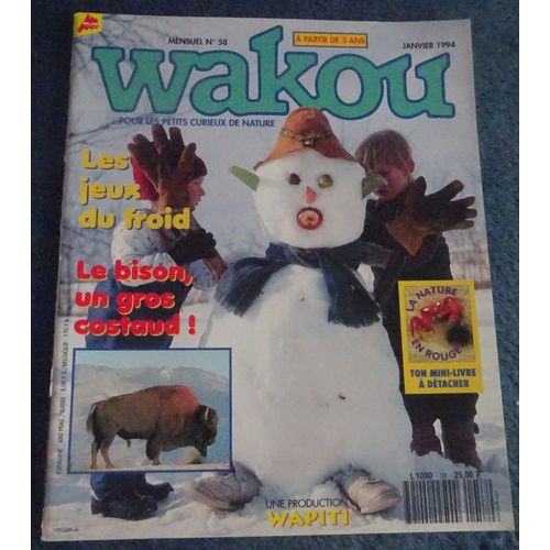 Revue Wakou N° 58 Janvier 1994 Les Jeux Du Froid