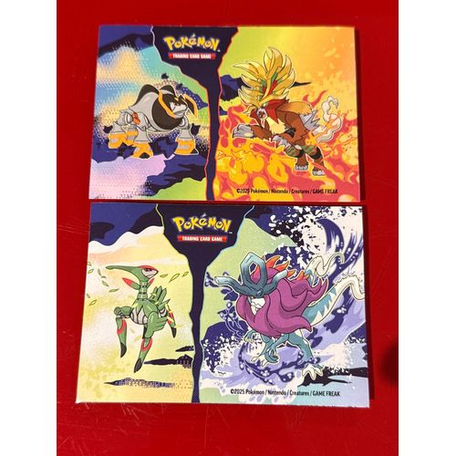 2 Planches De Stickers Pokémon Feu Perçant Roc De Fer Serpent Eau Chef De Fer 