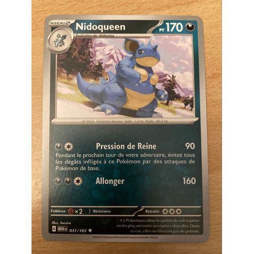 (1186) Nidoqueen 31/165 Pokemon 