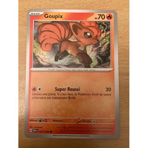 (1125) Goupix 37/165 Pokemon 