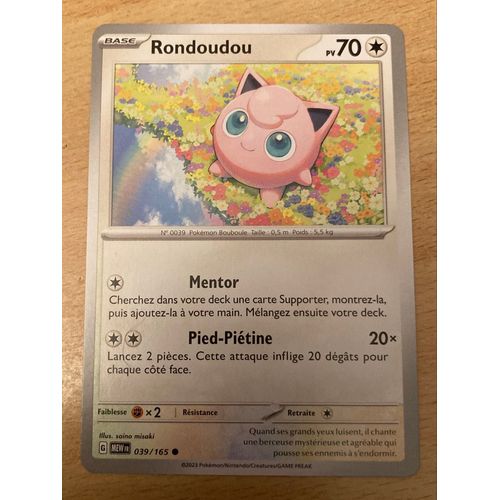 (1211) Rondoudou 39/165 Pokemon 