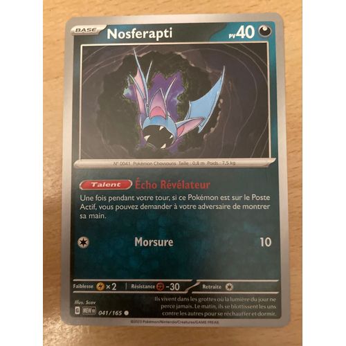 (1209) Nosferapti 41/165 Pokemon 