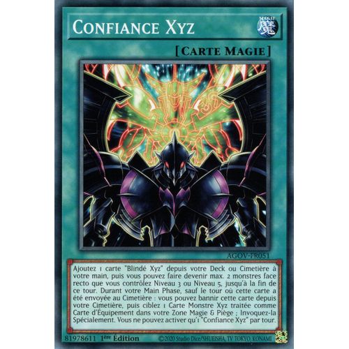 Yu Gi Oh ! Confiance Xyz Agov-Fr051 Commune En Français
