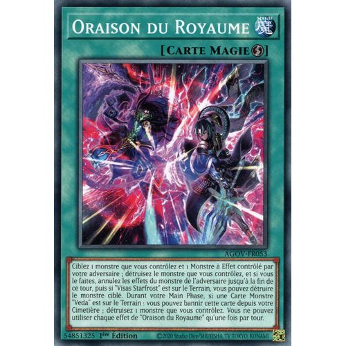 Yu Gi Oh ! Oraison Du Royaume Agov-Fr053 Commune En Français