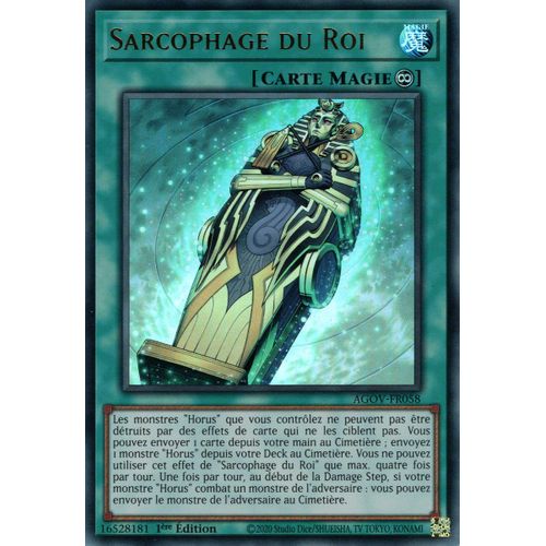 Yu Gi Oh ! Sarcophage Du Roi Agov-Fr058 Ultra Rare En Français