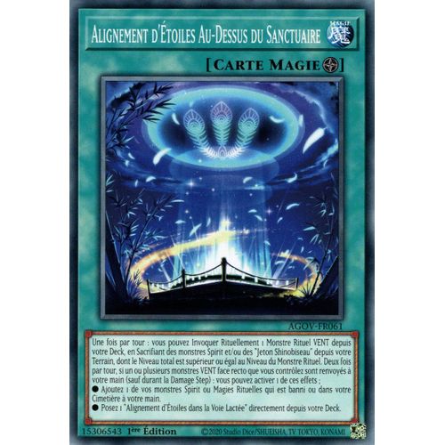 Yu Gi Oh ! Alignement D'Étoiles Au-Dessus Du Sanctuaire Agov-Fr061 Commune En Français