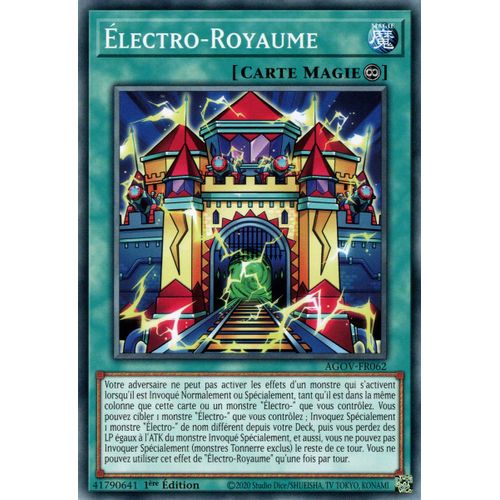 Yu Gi Oh ! Électro-Royaume Agov-Fr062 Commune En Français